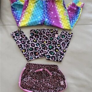 Lot 3 Rock Your Baby Kid Colorful Bottoms Leggings Sweatpants Boden Rodini 3T